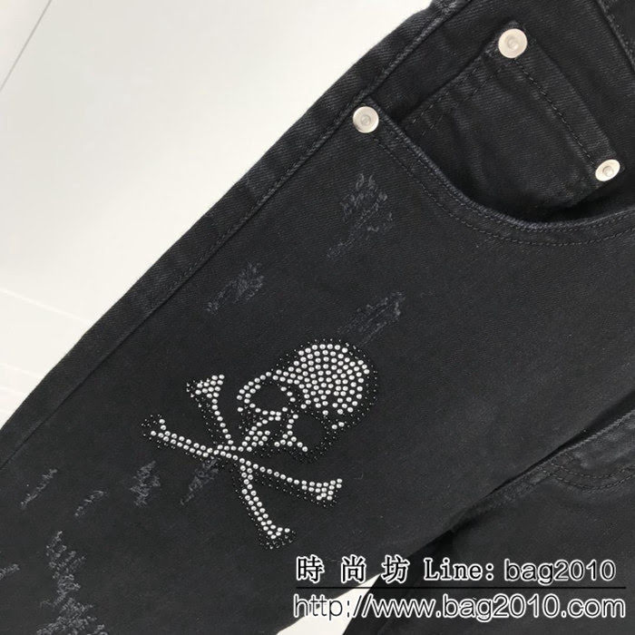 MMJ 18ss秋冬新款 伊勢丹百貨限定 水洗破洞 男款燙鑽牛仔褲 ydi1489